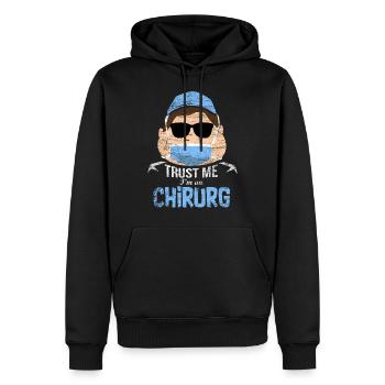 Chirurg Geschenk - Männer Premium Bio Hoodie - Schwarz - Vorne - Nico (187cm)