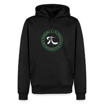 Zahl PI 3,14 Primzahl Geschenk Mathe Nerd - Männer Premium Bio Hoodie - Schwarz - Vorne - Nico (187cm)