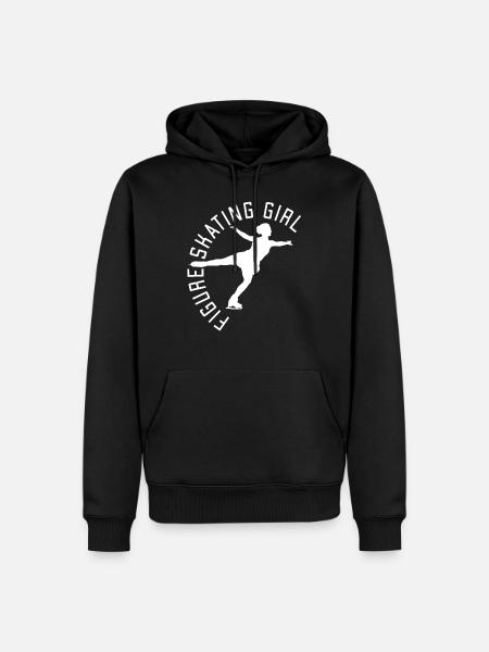 Eiskunstlauf - Männer Premium Bio Hoodie - Schwarz