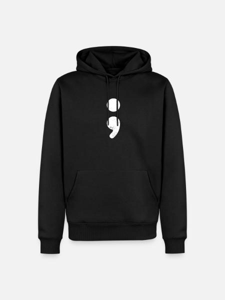 Depression Awareness Suicide Prevention Gift - Männer Premium Bio Hoodie - Schwarz