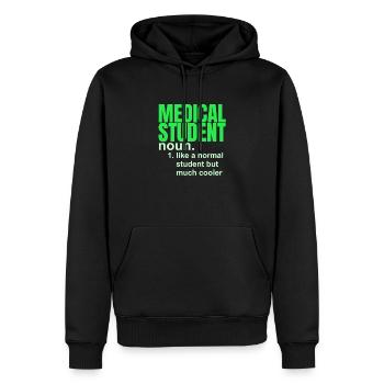 Medizinstudent Geschenk - Männer Premium Bio Hoodie - Schwarz - Vorne - Nico (187cm)