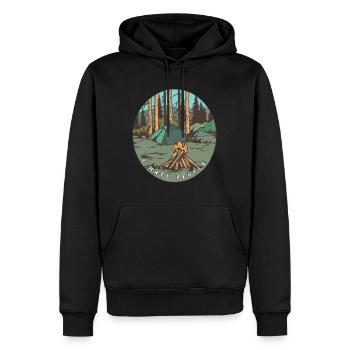 Dearadh Bronntanais Cool I Hate People - Sweat à capuche Premium bio Homme - noir - Devant - Nico (187cm)