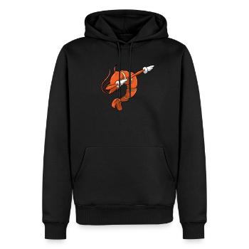 Dab Shrimp Dabbing Shrimp Funny Victory Pose Cancer - Men’s Premium Organic Hoodie - black - Front - Nico (187cm)