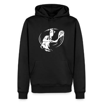 speedminton - Men’s Premium Organic Hoodie - black - Front - Nico (187cm)