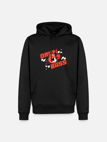Drum n Bass - Men’s Premium Organic Hoodie - black