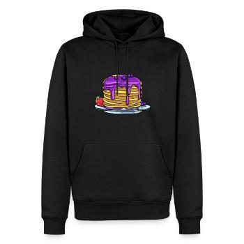 Pancake pancake pancake gift - Men’s Premium Organic Hoodie - black - Front - Nico (187cm)