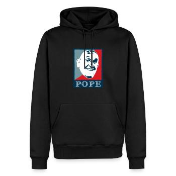 Papst Geschenk Christentum Katholisch - Männer Premium Bio Hoodie - Schwarz - Vorne - Nico (187cm)