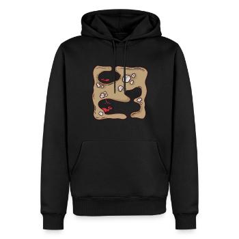 Ameise Grube - Männer Premium Bio Hoodie - Schwarz - Vorne - Nico (187cm)