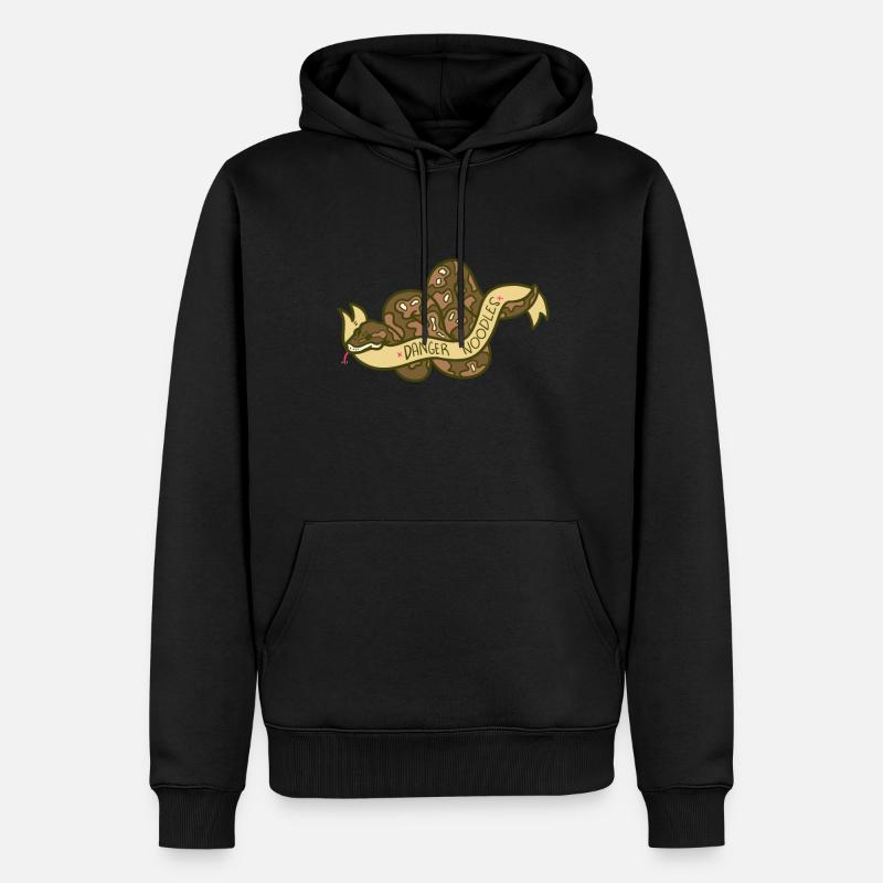 python - Sweat à capuche Premium bio Homme - noir