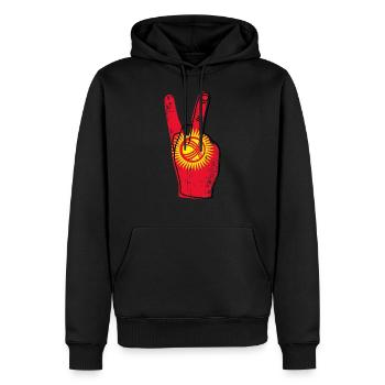 Epic Kyrgyzstan Victory Gift Idea - Sweat à capuche Premium bio Homme - noir - Devant - Nico (187cm)