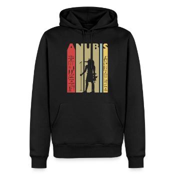 Ägypten Anubis T-Shirt Geschenk Gott Totenriten - Männer Premium Bio Hoodie - Schwarz - Vorne - Nico (187cm)