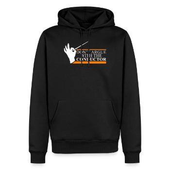 Chef d'orchestre Maestro Orchestra Choir Chef Gift - Sweat à capuche Premium bio Homme - noir - Devant - Nico (187cm)
