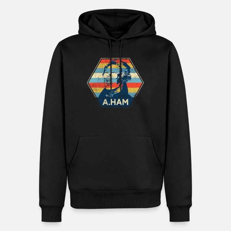 Alexander Hamilton - Sweat à capuche Premium bio Homme - noir