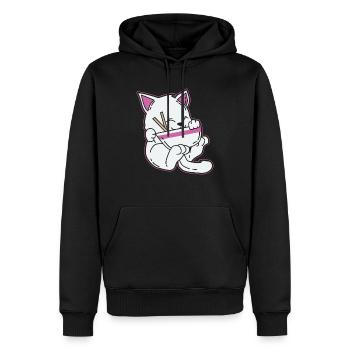 Japan Anime T-Shirt Geschenk Manga Katzen pop - Männer Premium Bio Hoodie - Schwarz - Vorne - Nico (187cm)