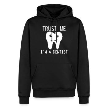Zahnarzt - Männer Premium Bio Hoodie - Schwarz - Vorne - Nico (187cm)