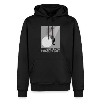 Kater Miau Katze Gefängnis Ausbruch Lustig Süß - Männer Premium Bio Hoodie - Schwarz - Vorne - Nico (187cm)