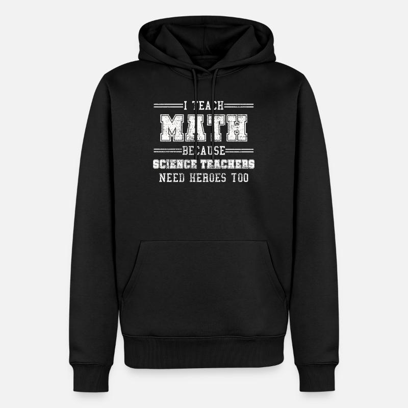 Profs de maths - Sweat à capuche Premium bio Homme - noir