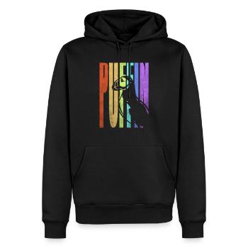 Puffin Island Papagei Taucher Vogel Nord Geschenk - Männer Premium Bio Hoodie - Schwarz - Vorne - Nico (187cm)