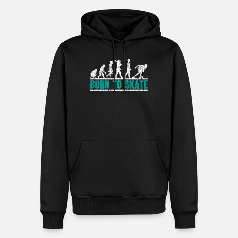 Rollerblade Schlittschuhe - Männer Premium Bio Hoodie - Schwarz