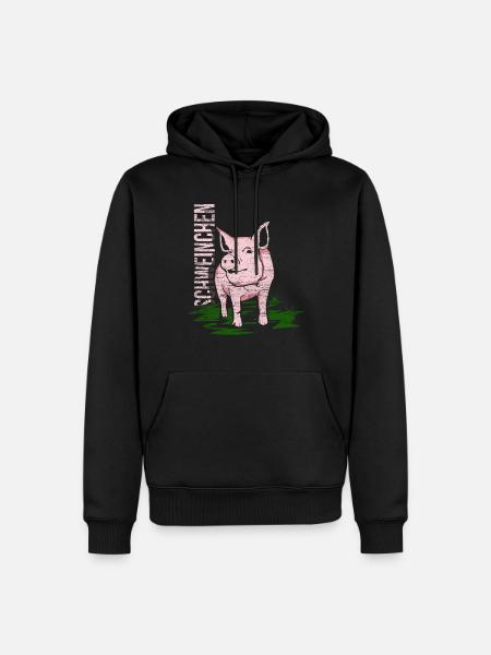piggy - Men’s Premium Organic Hoodie - black