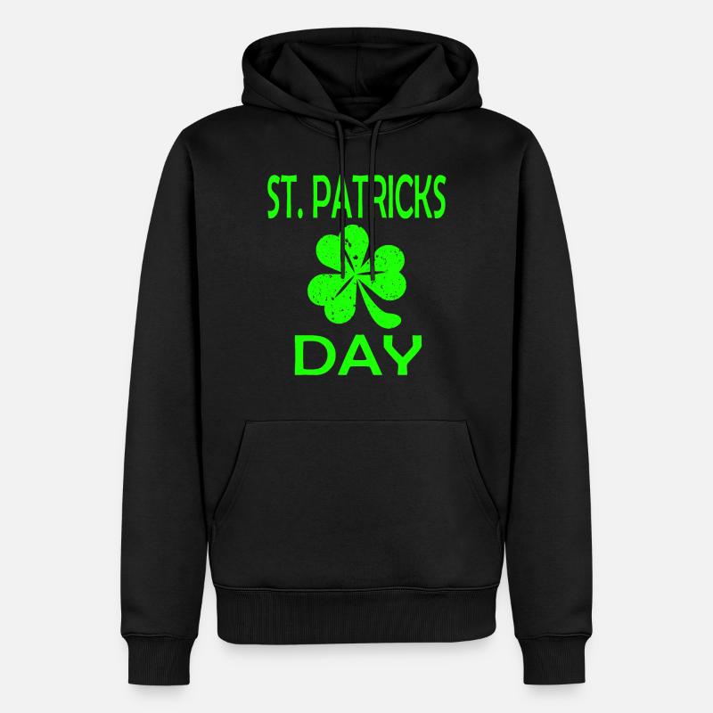 St Patricks Day - Männer Premium Bio Hoodie - Schwarz