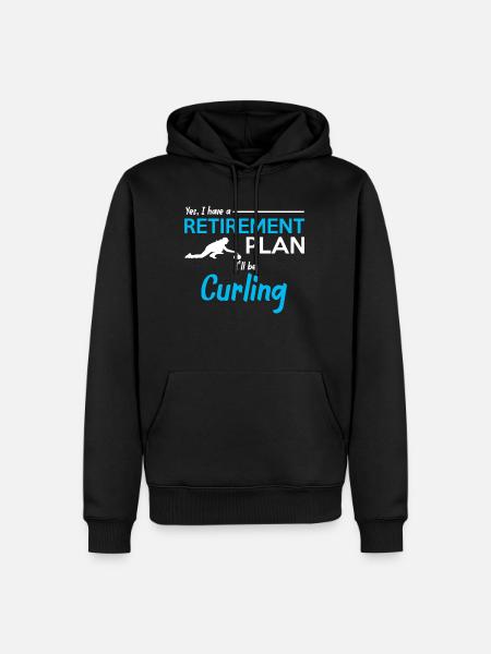 Curling curling - Men’s Premium Organic Hoodie - black