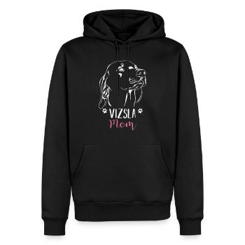 Vizsla Mom Mère de chien - Sweat à capuche Premium bio Homme - noir - Devant - Nico (187cm)