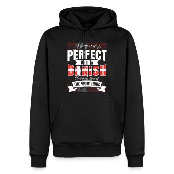 Dänisch Dänemark Däne Geschenkidee Lustig Witz - Männer Premium Bio Hoodie - Schwarz - Vorne - Nico (187cm)