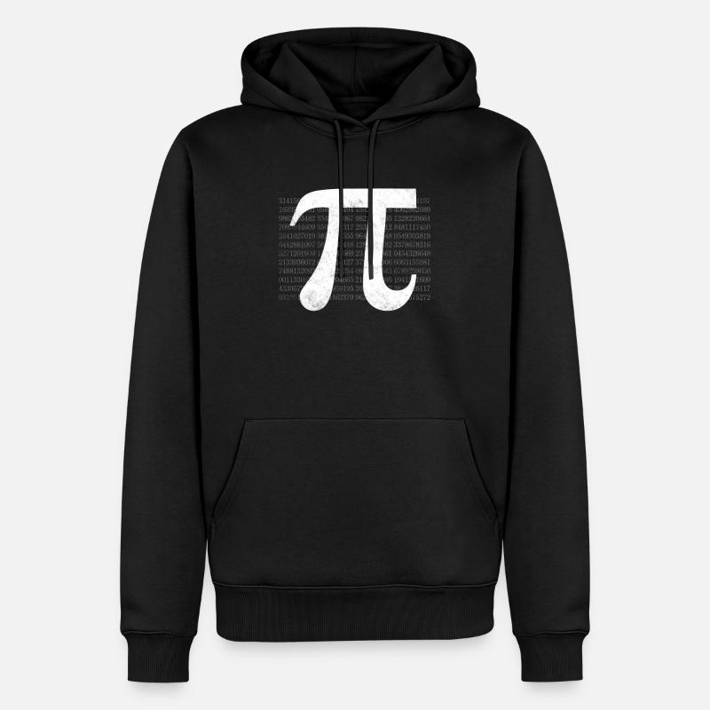 Mathematik Pi - Männer Premium Bio Hoodie - Schwarz