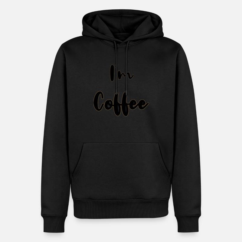 coffee and milk valentinstday - Männer Premium Bio Hoodie - Schwarz
