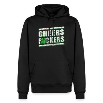 St. Patrick's Day Drink - Men’s Premium Organic Hoodie - black - Front - Nico (187cm)