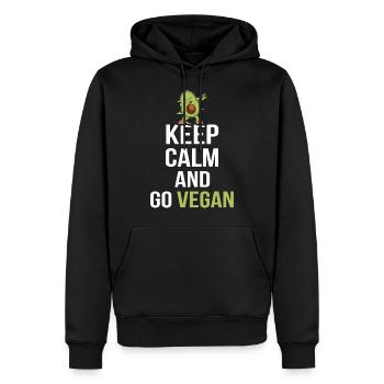 Vegan Geek Vegan Vegan Cadeau Vegan Vegan - Sweat à capuche Premium bio Homme - noir - Devant - Nico (187cm)