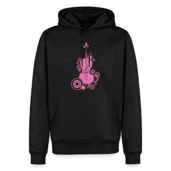 Cello Bassgeige Kniegeige Streichinstrument Cello - Männer Premium Bio Hoodie - Schwarz - Vorne - Nico (187cm)