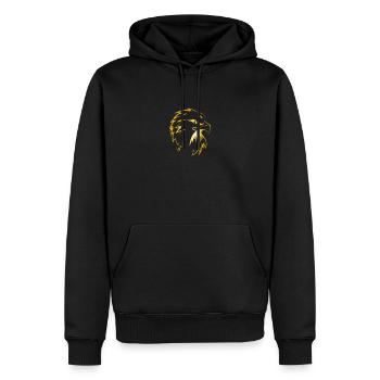 Eagle Golden Eagle Osprey aigle rapace - Sweat à capuche Premium bio Homme - noir - Devant - Nico (187cm)
