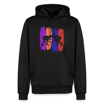 Ringen Ringkampf Ringer Geschenk Wrestling - Männer Premium Bio Hoodie - Schwarz - Vorne - Nico (187cm)