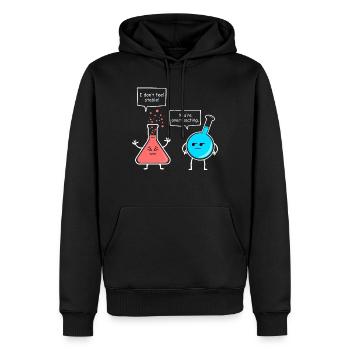 Chemist Science Funny Gift - Men’s Premium Organic Hoodie - black - Front - Nico (187cm)