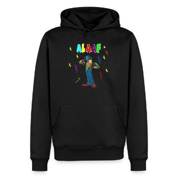 Carnaval Alaaf - Sweat à capuche Premium bio Homme - noir - Devant - Nico (187cm)
