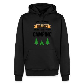 Pfadfinder, Scouts, Naturliebhaber - Tshirt - Männer Premium Bio Hoodie - Schwarz - Vorne - Nico (187cm)