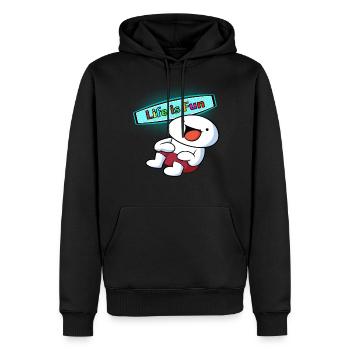 The Odd 1s Out T-shirt - Men’s Premium Organic Hoodie - black - Front - Nico (187cm)