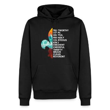 Pfadfinder, Scouts, Naturliebhaber - Tshirt - Männer Premium Bio Hoodie - Schwarz - Vorne - Nico (187cm)
