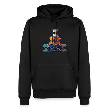 Cadeau diabolo - Sweat à capuche Premium bio Homme - noir - Devant - Nico (187cm)