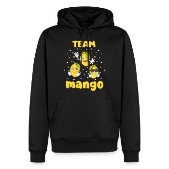 Mango - Männer Premium Bio Hoodie - Schwarz - Vorne - Nico (187cm)