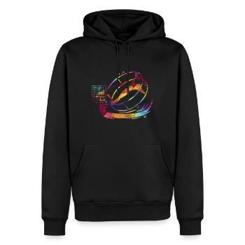 Gymnaste gymnaste - Sweat à capuche Premium bio Homme - noir - Devant - Nico (187cm)