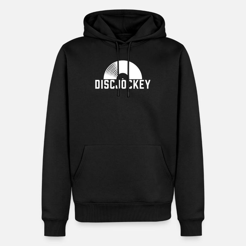DJ - Sweat à capuche Premium bio Homme - noir