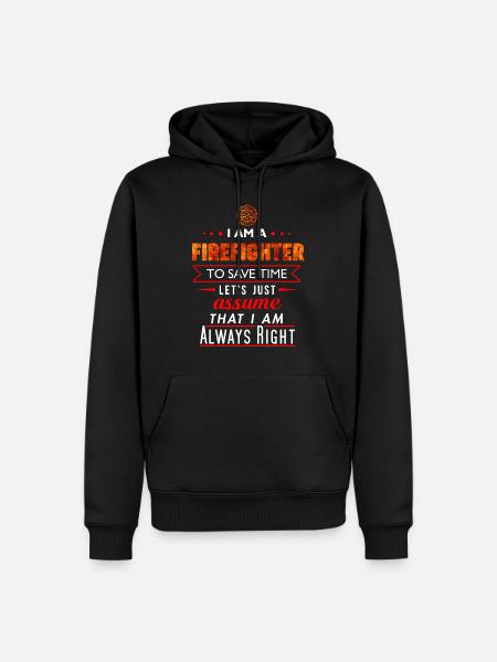 Firefighter Firefighter Funny Gift - Men’s Premium Organic Hoodie - black