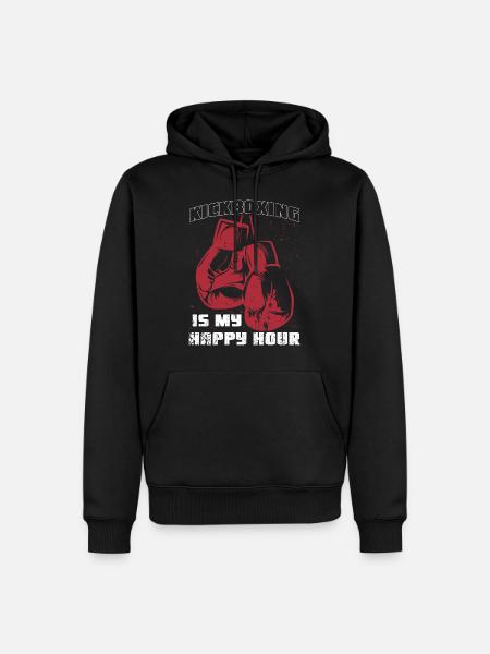 Kickboxing Happy Hour - Men’s Premium Organic Hoodie - black