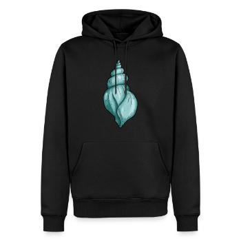 Shell - Men’s Premium Organic Hoodie - black - Front - Nico (187cm)