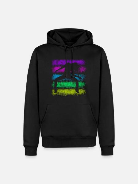 Break Dance - Männer Premium Bio Hoodie - Schwarz