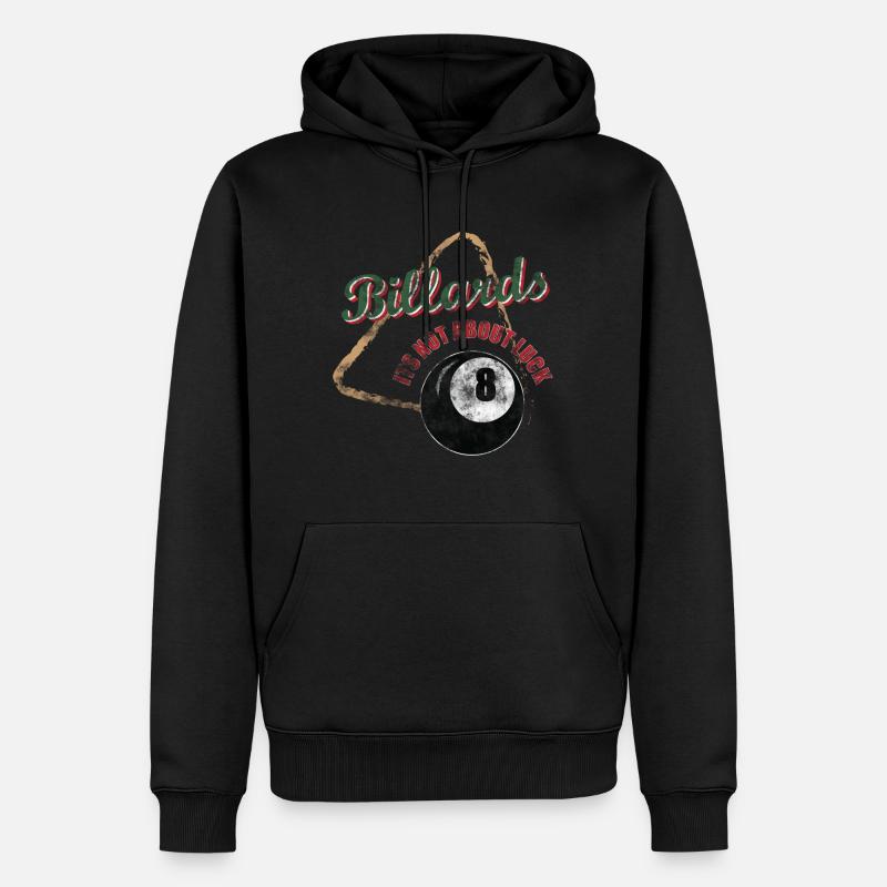 Billard - Männer Premium Bio Hoodie - Schwarz
