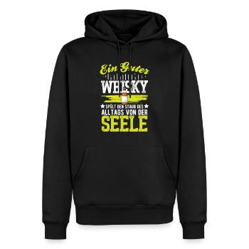 Whisky Spruch Geschenk - Männer Premium Bio Hoodie - Schwarz - Vorne - Nico (187cm)
